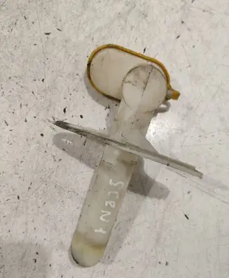 Renault Scenic I Window washer liquid tank fill tube 7700843903