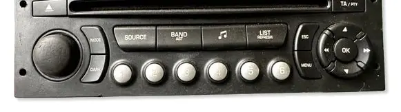 Peugeot 207 Radio/CD/DVD/GPS head unit 96662669XT A2C53257827