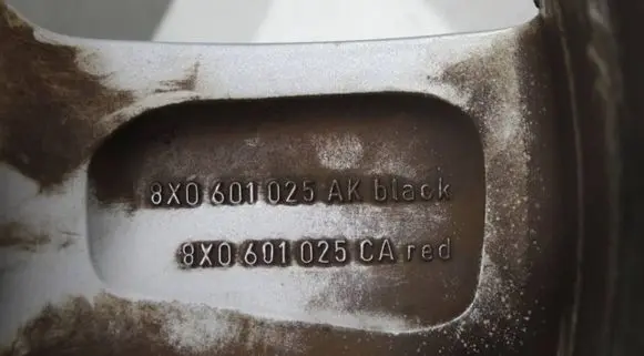Audi A1 R17 alloy rim 8X0601025AK 8X0601025CA