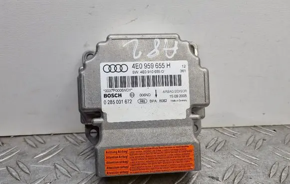 Audi A8 S8 D3 4E Airbag control unit/module 4E0959655H 4E0910655D 0285001672