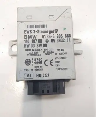 BMW 5 E39 Immobilizer control unit/module 61356905668 110187 05393244