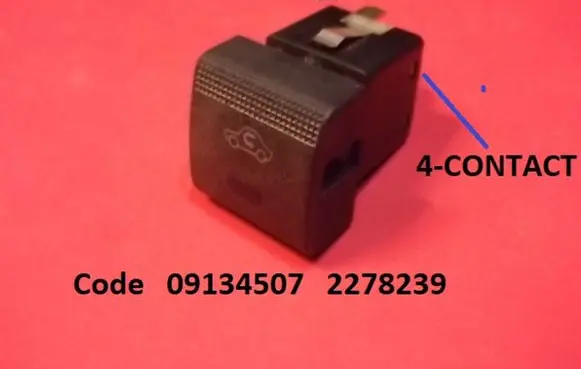 Opel Vectra B Air circulation switch 09134507 2278239