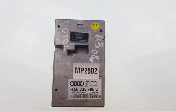 Audi A5 8T 8F Other control units/modules 4E0035785D