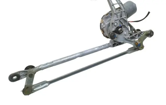 Front wiper linkage and motor