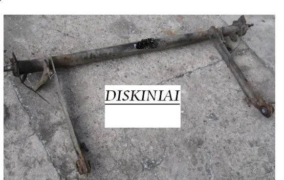 Rear axle beam