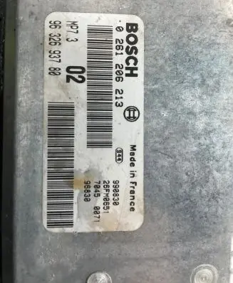 Peugeot 206 Engine control unit/module 9632693780 0261206213