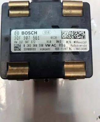 Volkswagen PASSAT B8 Distronic sensor radar 3QF907561 3QF907572 0203300580