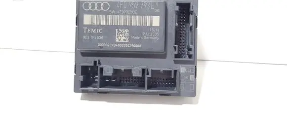 Audi A6 S6 C6 4F Door control unit/module 4F0959793E