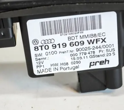 Audi A4 S4 B8 8K Head unit multimedia control 8T0919609