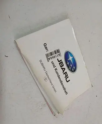 Subaru B9 Tribeca Owners service history hand book 