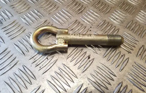 Towing hook eye