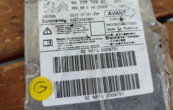 Citroen DS5 Airbag control unit/module 9677910980