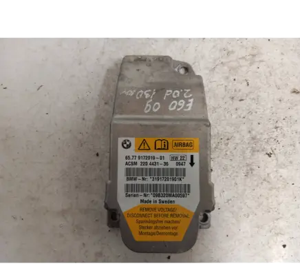 BMW 5 E60 E61 Airbag control unit/module 220443136 31917201901K