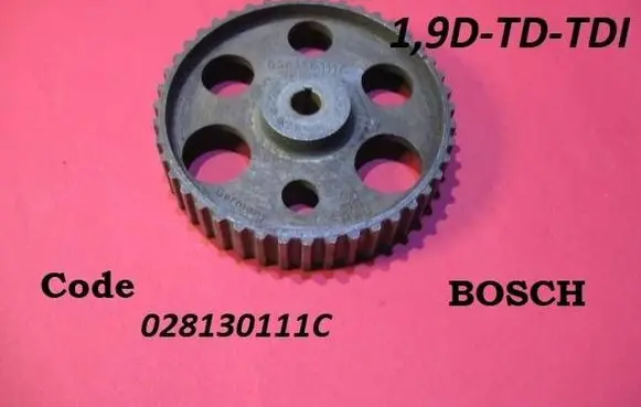 Volkswagen Caddy Fuel pump gear (pulley) 028130111C
