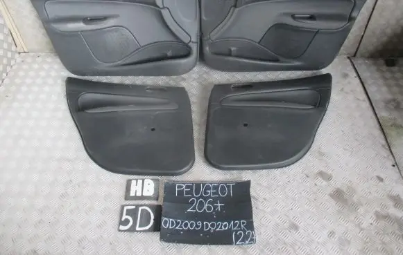 Peugeot 206+ Door card panel trim set 