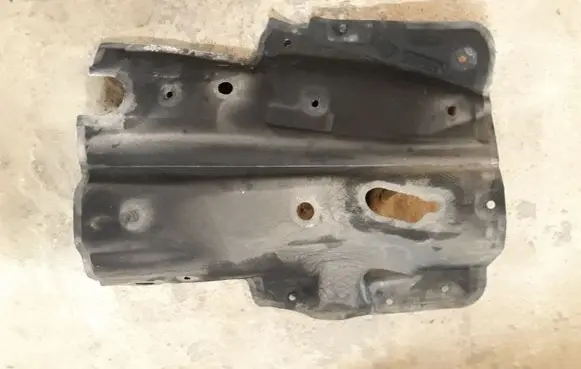 Heat shield in engine bay