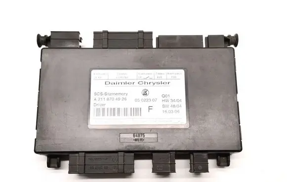 Mercedes-Benz E W211 Seat control module A2118704926