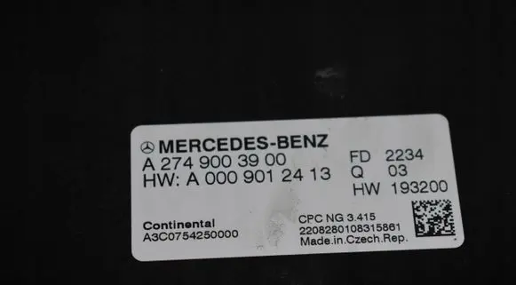 Mercedes-Benz Vito Viano W447 Torque split ecu control unit/module A2749003900555