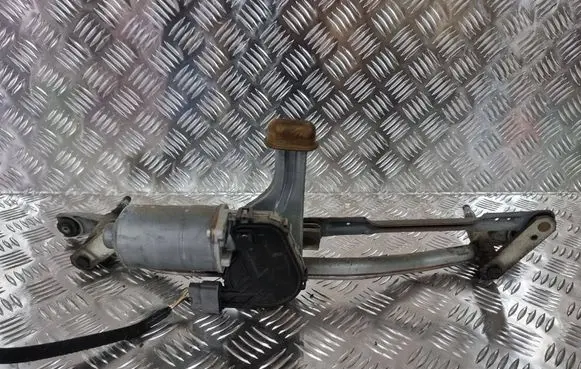 Front wiper linkage and motor