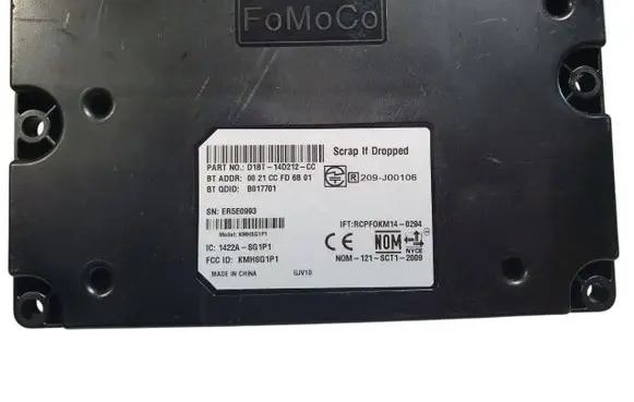 Ford Fiesta Bluetooth control unit module D1BT14D212CC
