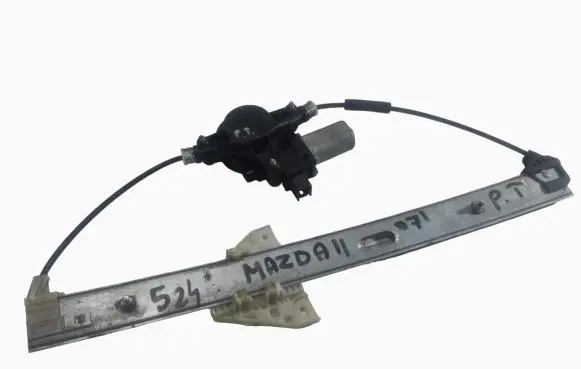 Mazda 2 Rear window lifting mechanism without motor