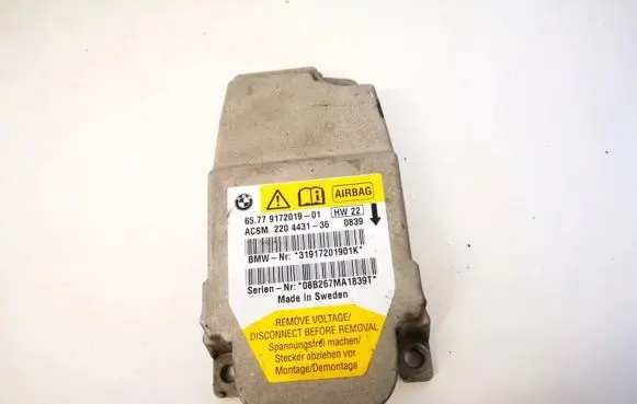 BMW 5 E60 E61 Airbag control unit/module 6577917201901 31917201901k