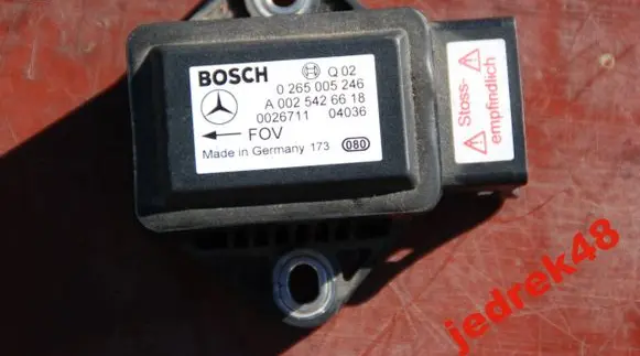 Mercedes-Benz SL R230 ESP acceleration yaw rate sensor A0025426618