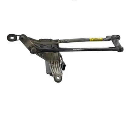 Front wiper linkage and motor