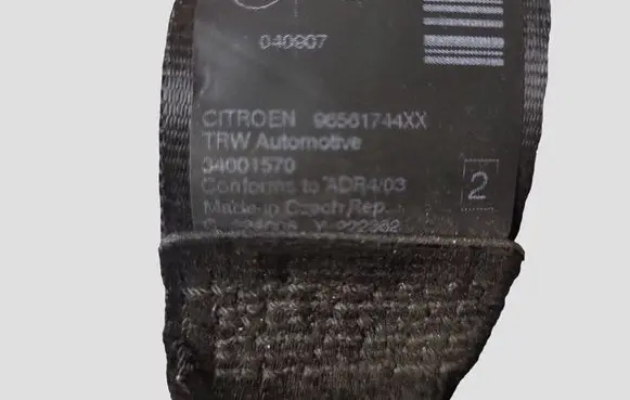 Citroen C5 Rear seatbelt 33035173