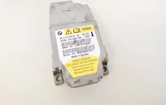BMW 5 E60 E61 Airbag control unit/module 6577917201901 31917201901k