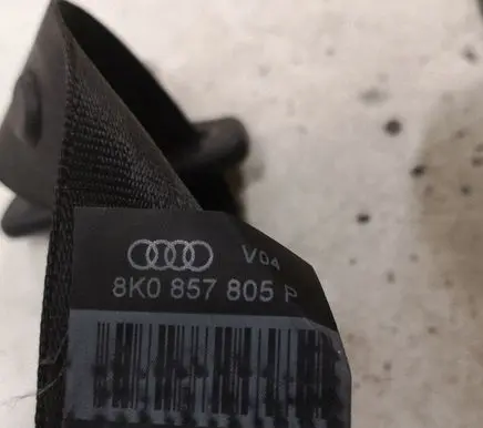 Audi A4 S4 B8 8K Rear seatbelt 8K0857805