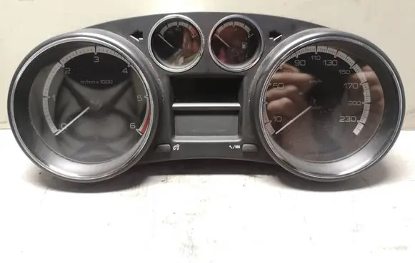 Peugeot 308 Speedometer (instrument cluster) 9666649080 1CFFT941 503001550335