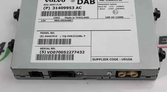 Volvo V40 Other control units/modules 31409514 31409953 31409953AC