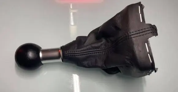 Gear lever shifter trim leather/knob