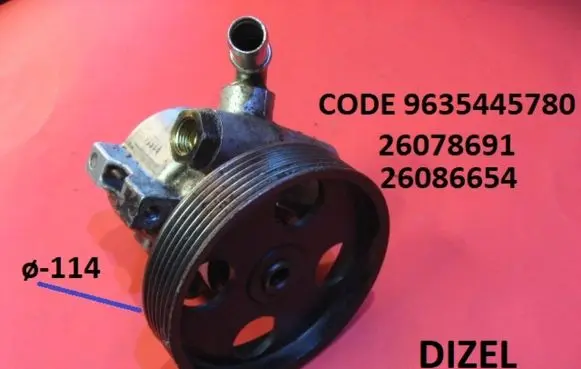 Peugeot 307 Power steering pump 9635445780 26078691