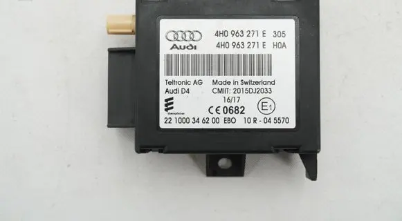 Audi A4 S4 B9 Auxiliary heating control unit/module 4H0963271E