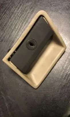 Glove box handle