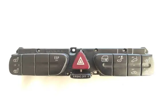 Mercedes-Benz C W203 Hazard light switch 2038216658 3306210200 21161254001