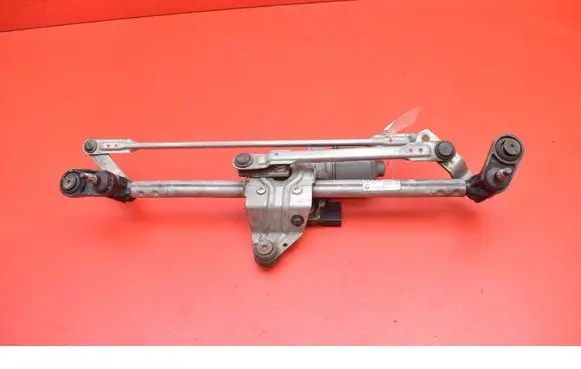 Front wiper linkage and motor