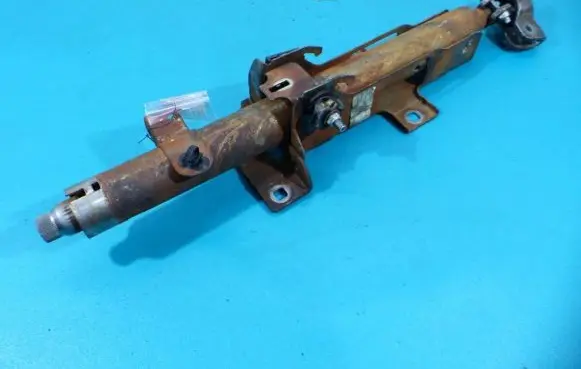 Steering wheel axle
