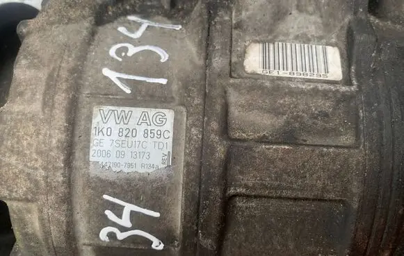 Volkswagen Golf Plus Air conditioning (A/C) compressor (pump) 1K0820859C 20060913173