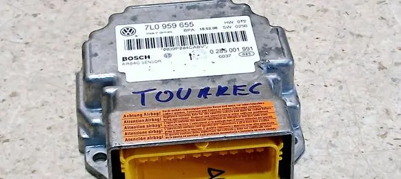 Volkswagen Touareg I Airbag control unit/module 7L0959655 0285001991 0039P004CABV
