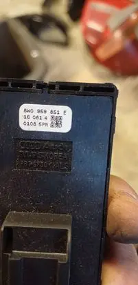 Audi A4 S4 B9 Electric window control switch 8W0959851E 160814851E