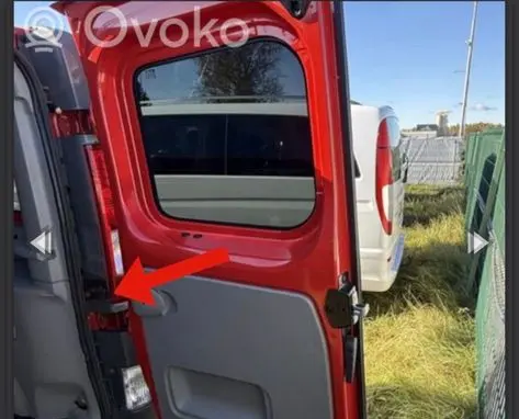 Opel Vivaro Loading door check strap stopper 197752 69255