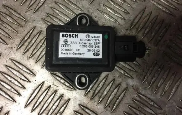 Audi A4 S4 B6 8E 8H ESP acceleration yaw rate sensor 8e0907637a 0265005245