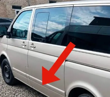 Volkswagen Multivan T5 Sliding door trim (molding) 7H5853073B