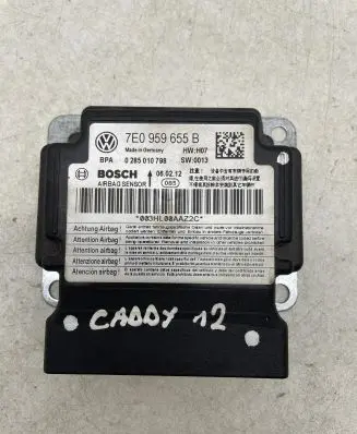 Volkswagen Caddy Airbag control unit/module 7E0959655B 0285010798