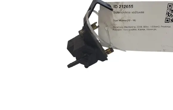 Opel Mokka Turbo solenoid valve 70246100 8972882491