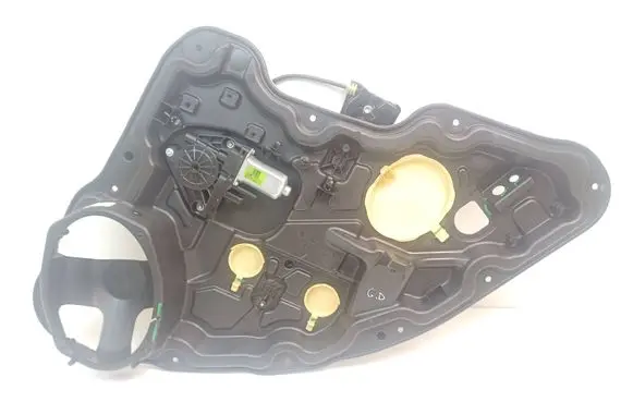 Rear door window regulator with motor