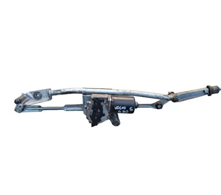Front wiper linkage and motor